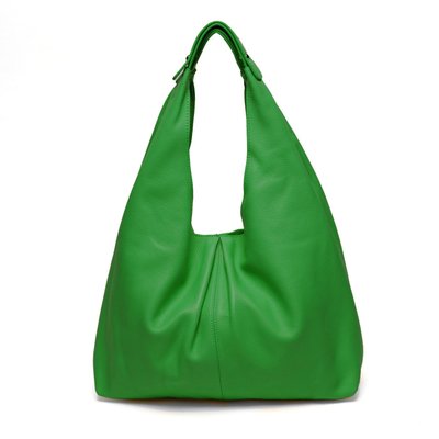 NADIA Leather Handbag - Kelly Green