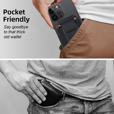 Leather Magnetic Wallet/Tracker/Stand - Gold