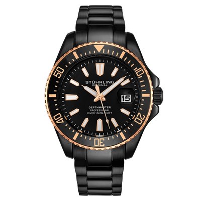 Men's Depthmaster Diver Watch - 4 Color Options - Black