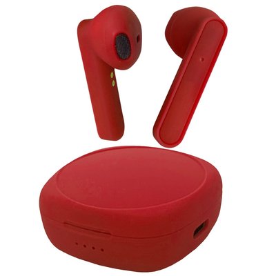 Wireless Earbuds & Charging Case - Ruby Red