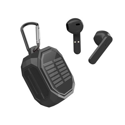 Solar Wireless Earbuds - Black