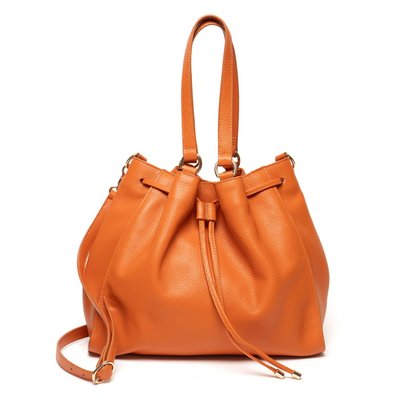 Leather Drawstring Bag