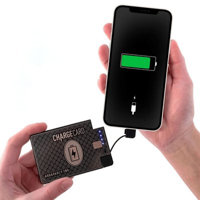 ChargeCard® Portable Phone Charger - Black
