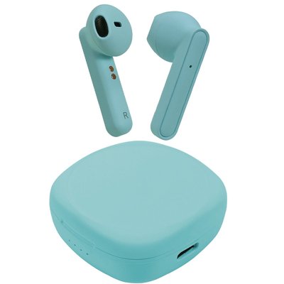 Rubberized Wireless Earbuds With Matching Wireless Charging Case
