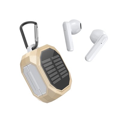 Solar Wireless Earbuds - Gold