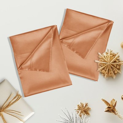 Satin Pillowcase (set Of 2) - Burnt Sienna