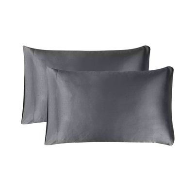 2 Pack Satin Pillowcase - Charcoal Grey