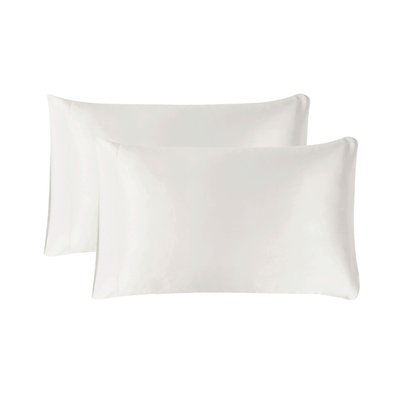 2 Pack Satin Pillowcase - Pearl White