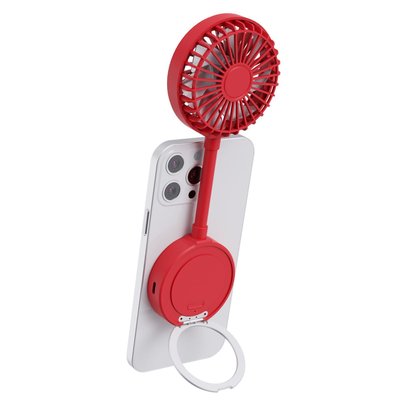 Magnetic Fan & Phone Stand - 8 Color Options - Red