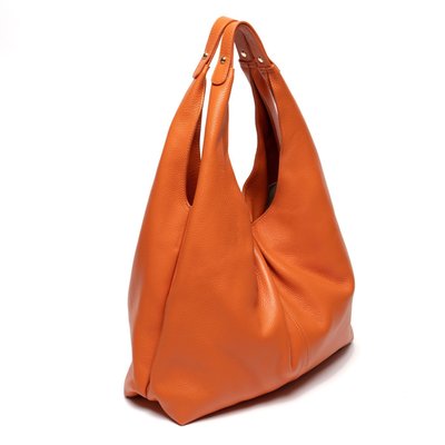 NADIA Leather Handbag - Orange