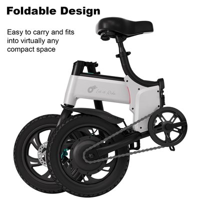 Foldable Electric Bike - White