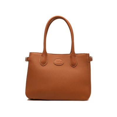Leather Handbag - 6 Color Options - Toffee