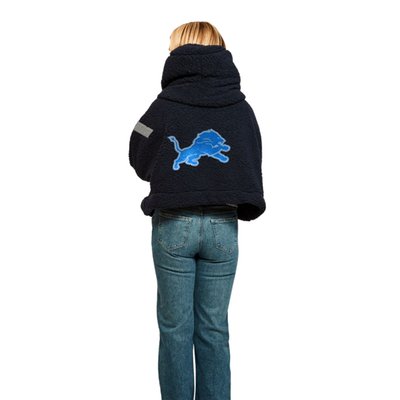 Sports Logo Cropped Sherpa Lounger Jacket - 10 Style Options