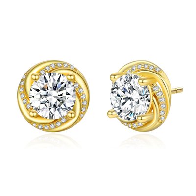 Provence Basket Stud Earrings - 14K Gold