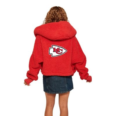 Sports Logo Cropped Sherpa Lounger Jacket - 10 Style Options