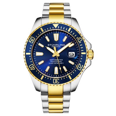 Men's Depthmaster Diver Watch - 4 Color Options - Blue/Gold/Silver