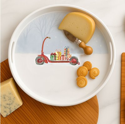 Round Serving Tray - Scooter