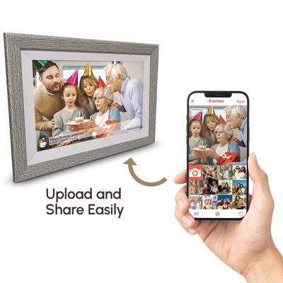 Digital Picture And Video Frame - Grey Wood