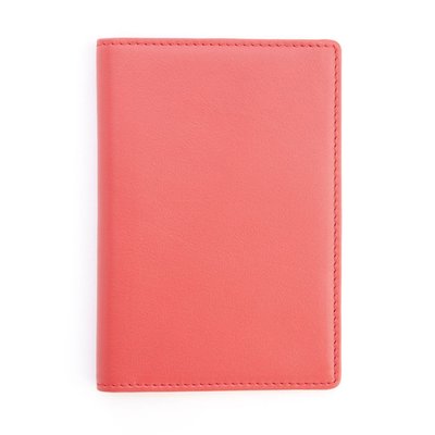 Monogrammed RFID Leather Passport Case - Red