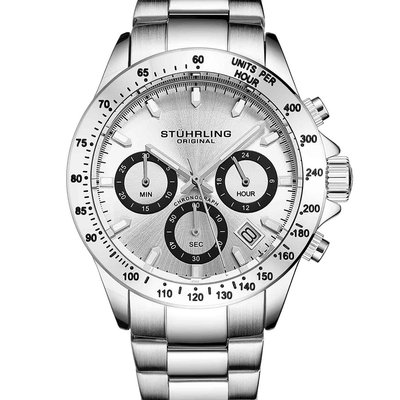 Men's Ultima Chronograph Watch - 4 Color Options - Silver