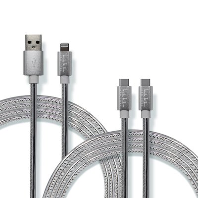 Universal Rapid Charging 3 Piece Bundle - Silver