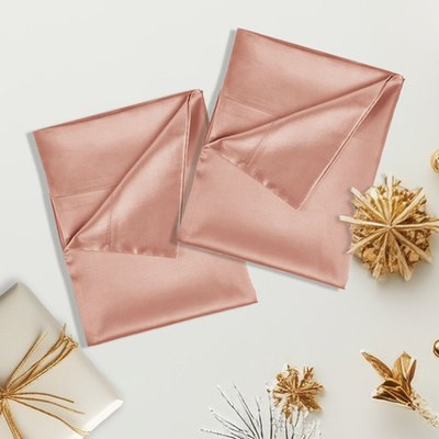 Satin Pillowcase (set Of 2) - Soft Rose