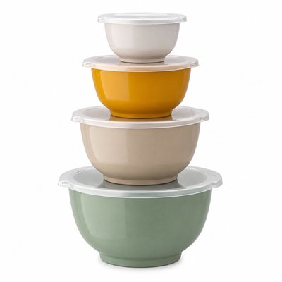 Bowls & Lids (4-piece Set) - 6 Color Options