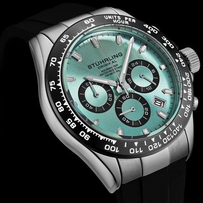 Men's Aquamaster Chronograph Watch - 3 Color Options - Teal/Black/Silver