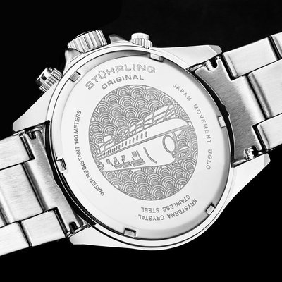 Men's Ultima Chronograph Watch - 4 Color Options - Black/Silver