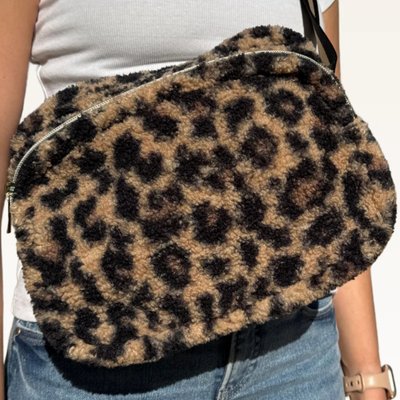Oversized Sherpa Fanny Pack - 2 Color Options
