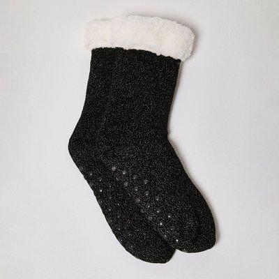 Cashmere Slipper Socks - Black