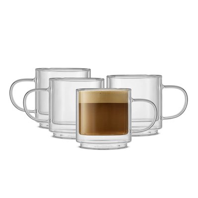 Stackable Double Wall Mugs (Set of 4) - Plain