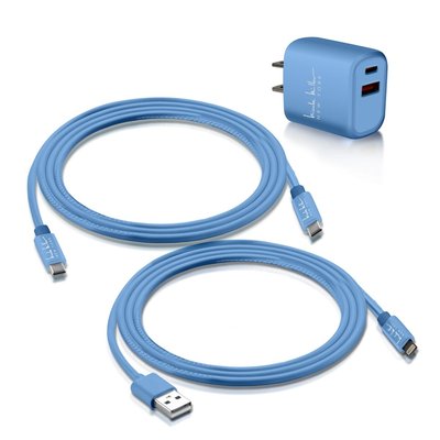 Universal Rapid Charging 3 Piece Bundle - Blue