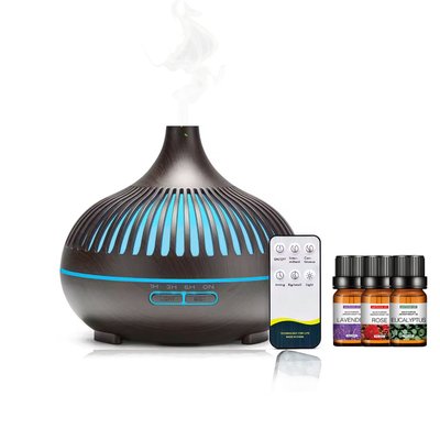 Essential Oil Humidifier + 3 Oils - Grill Dark Oak
