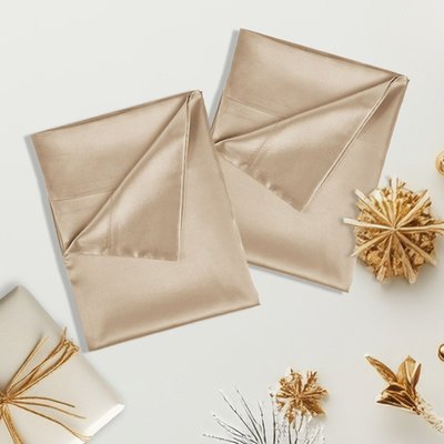 Satin Pillowcase (set Of 2) - Golden Honey