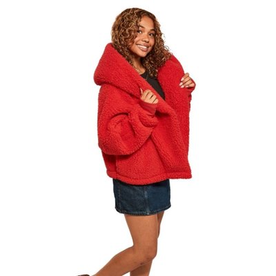 Sports Logo Cropped Sherpa Lounger Jacket - 10 Style Options