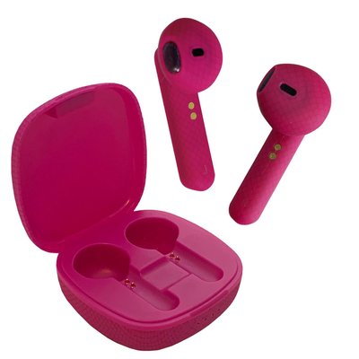 Wireless Earbuds & Charging Case - Pink Snake