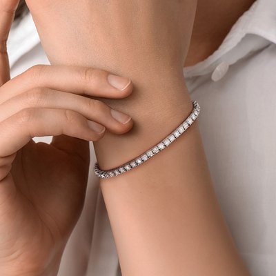 Tennis Bracelet (1ct) - Sterling Silver