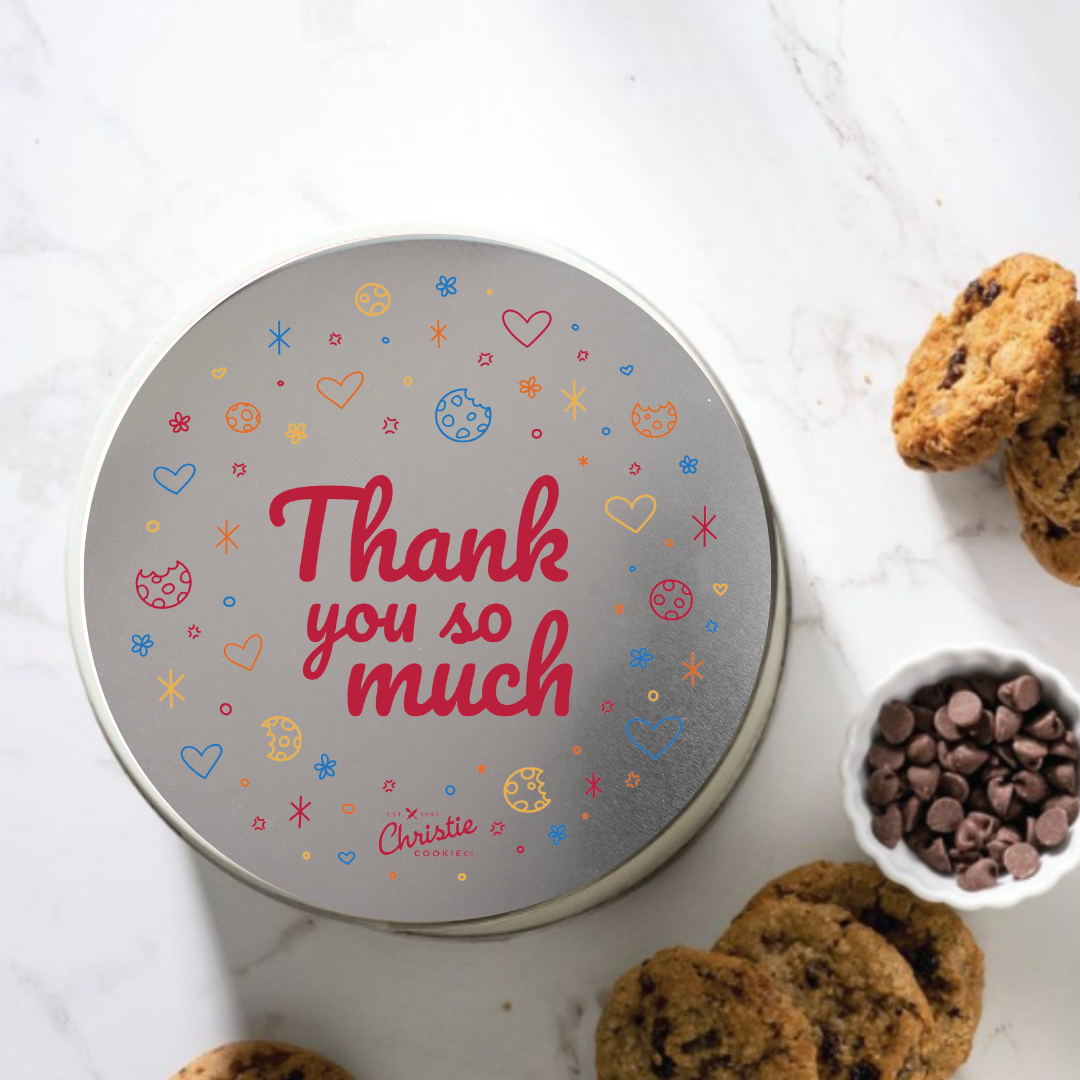 Thank you so much gourmet cookie gift tin