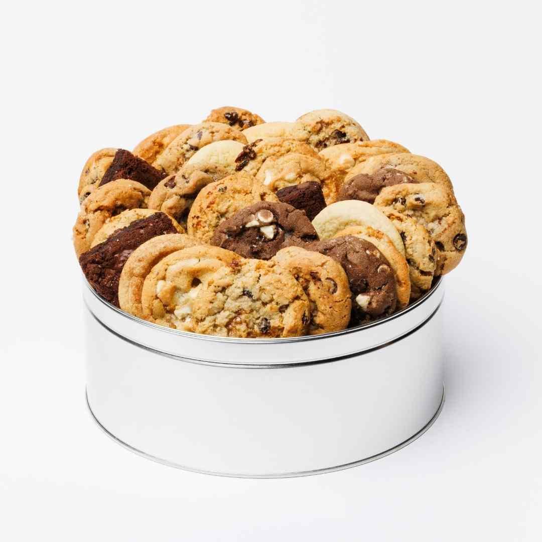 Great 8 assortment gourmet cookie and brownie gift tin