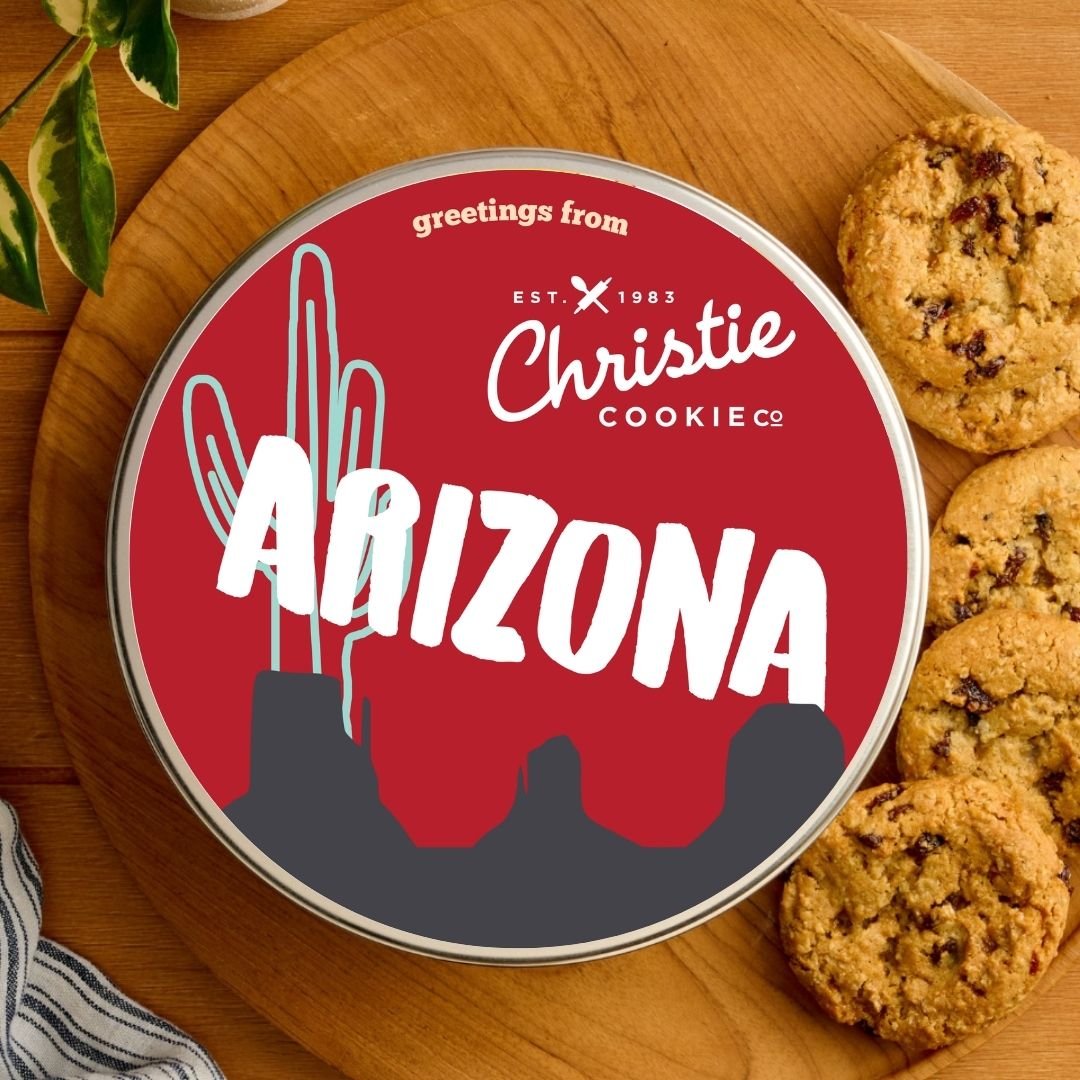 Arizona gourmet cookie gift tin