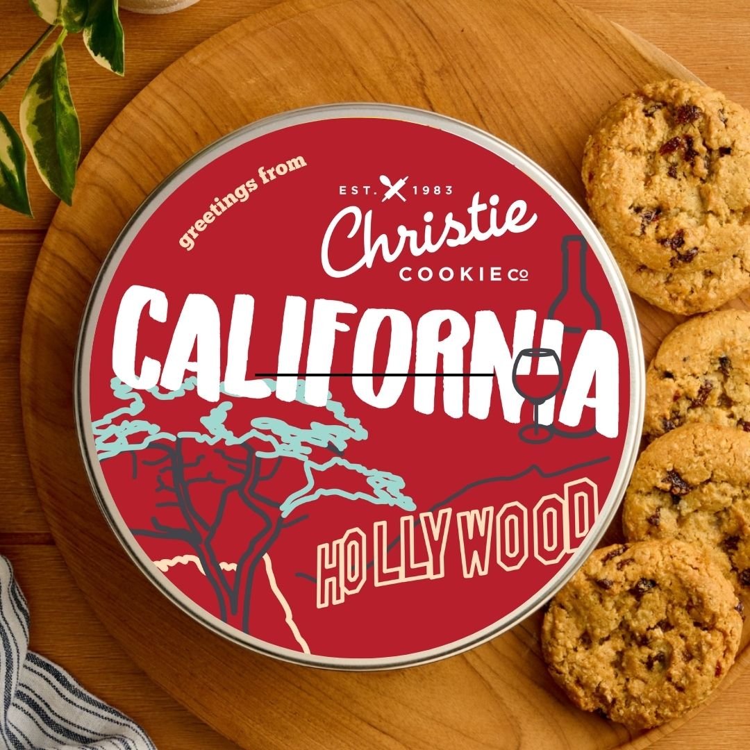 California gourmet cookie gift tin