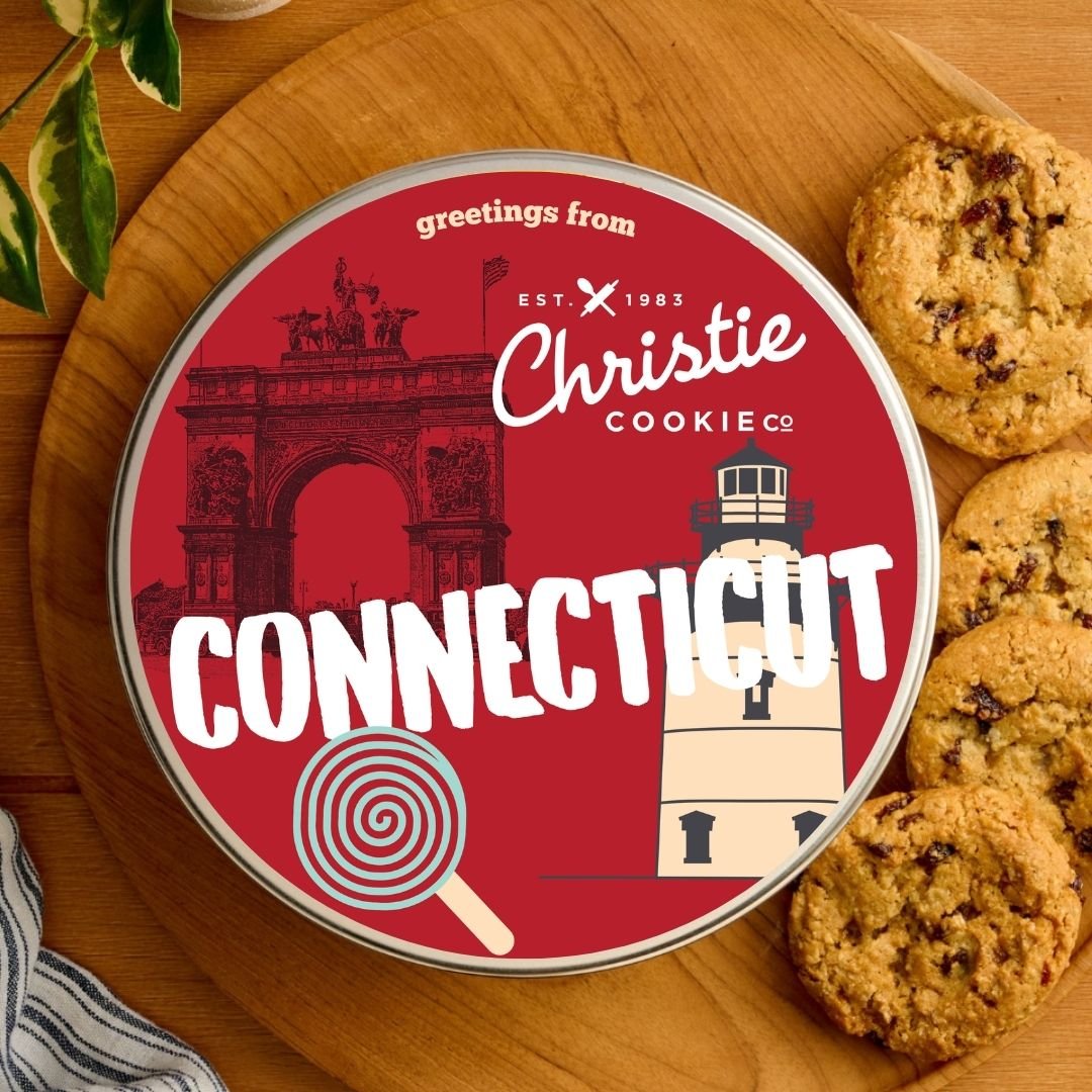 Connecticut gourmet cookie gift tin