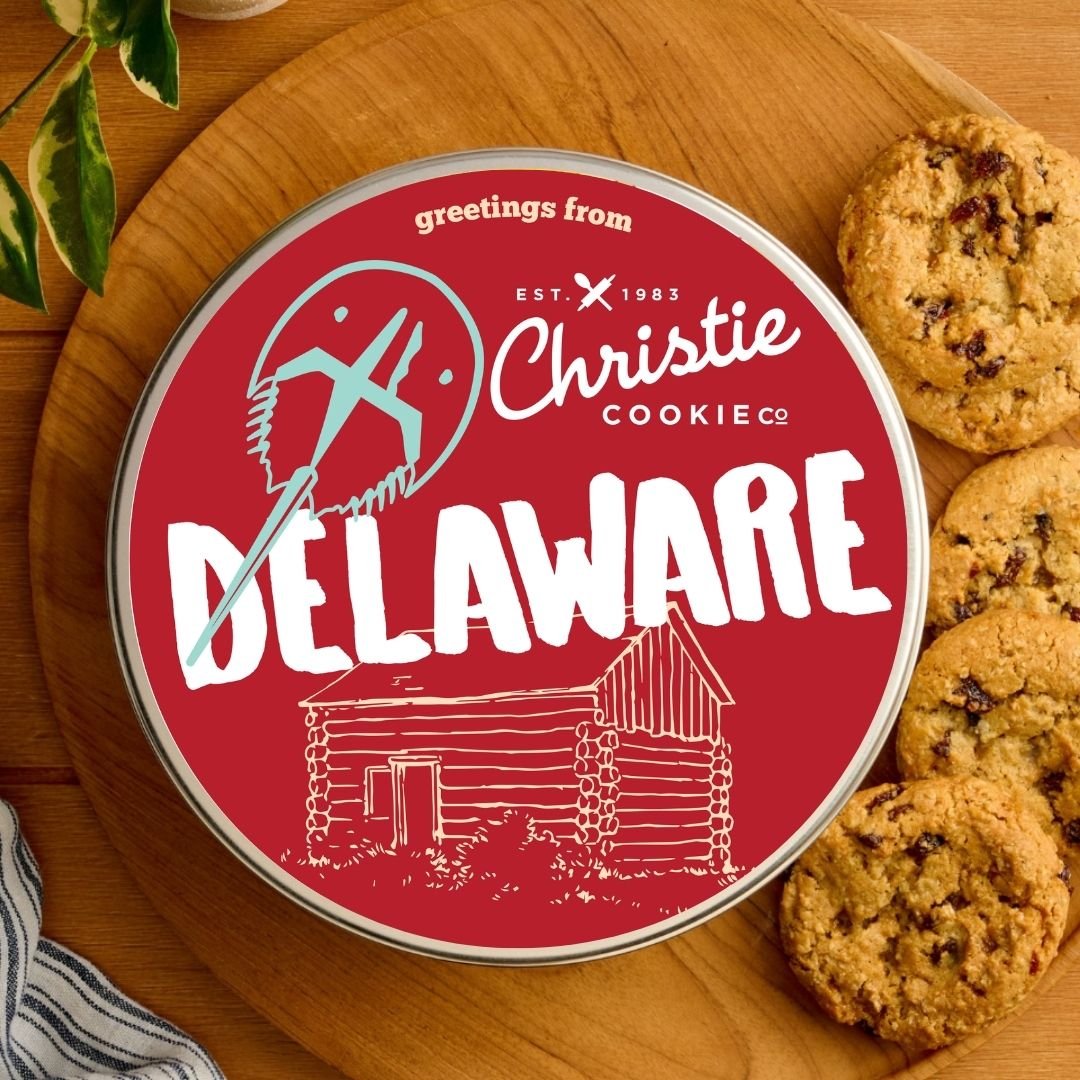 Delaware gourmet cookie gift tin