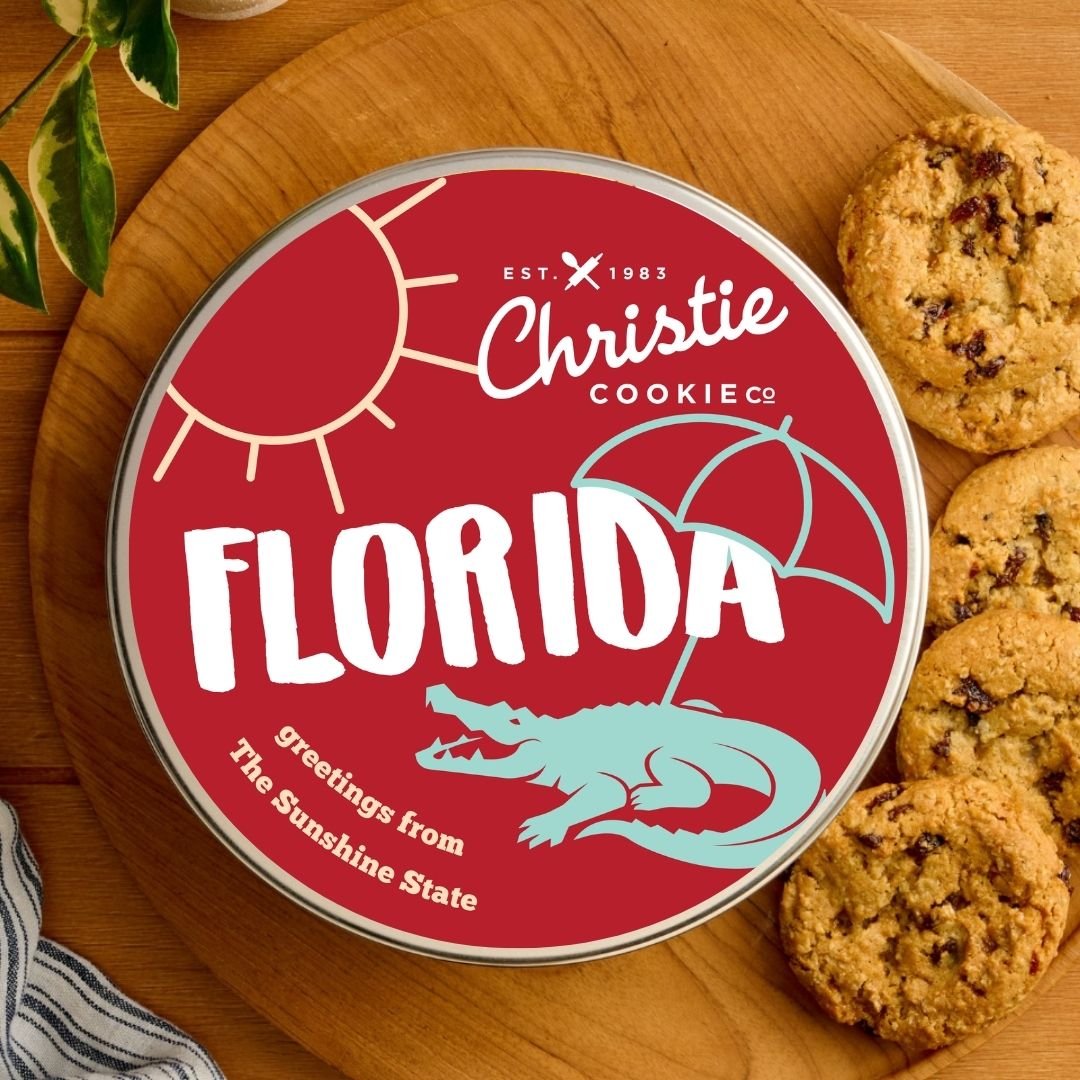 Florida gourmet cookie gift tin