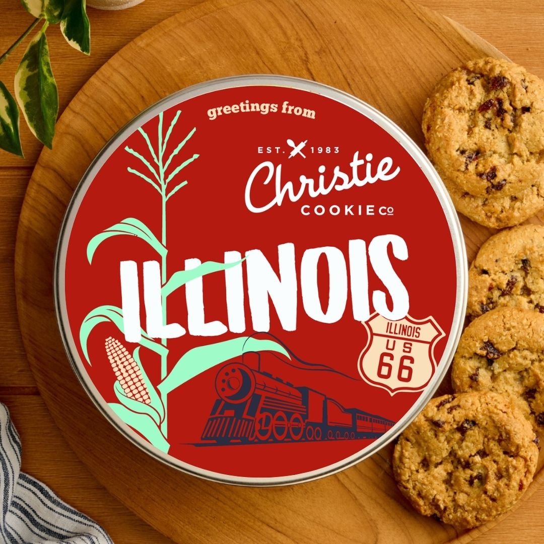 Illinois gourmet cookie gift tin