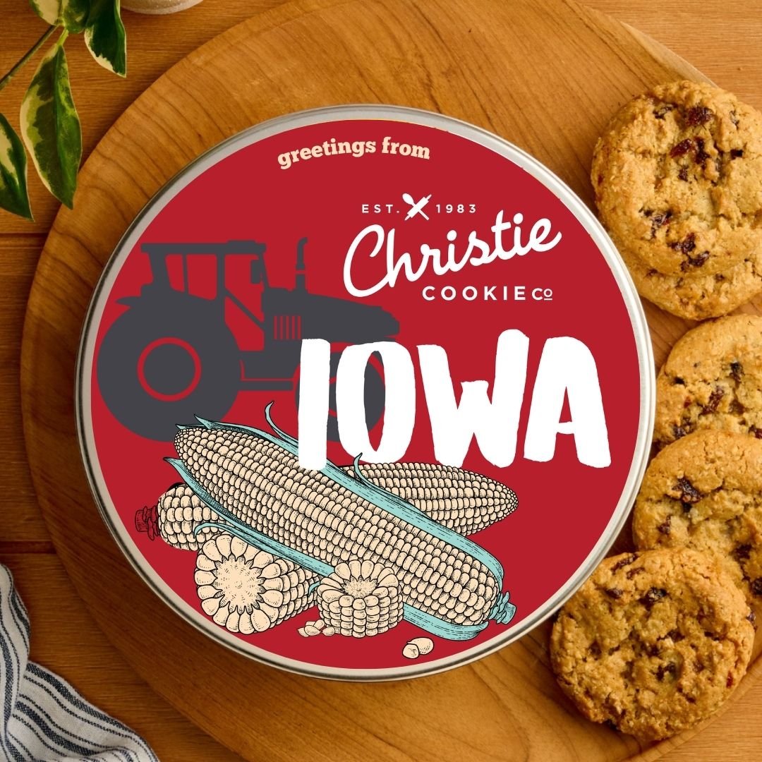 Iowa gourmet cookie gift tin
