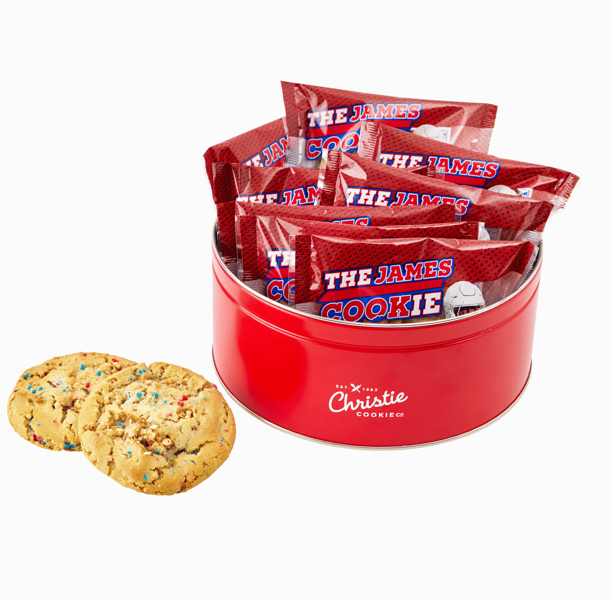 Red Cookie Tin