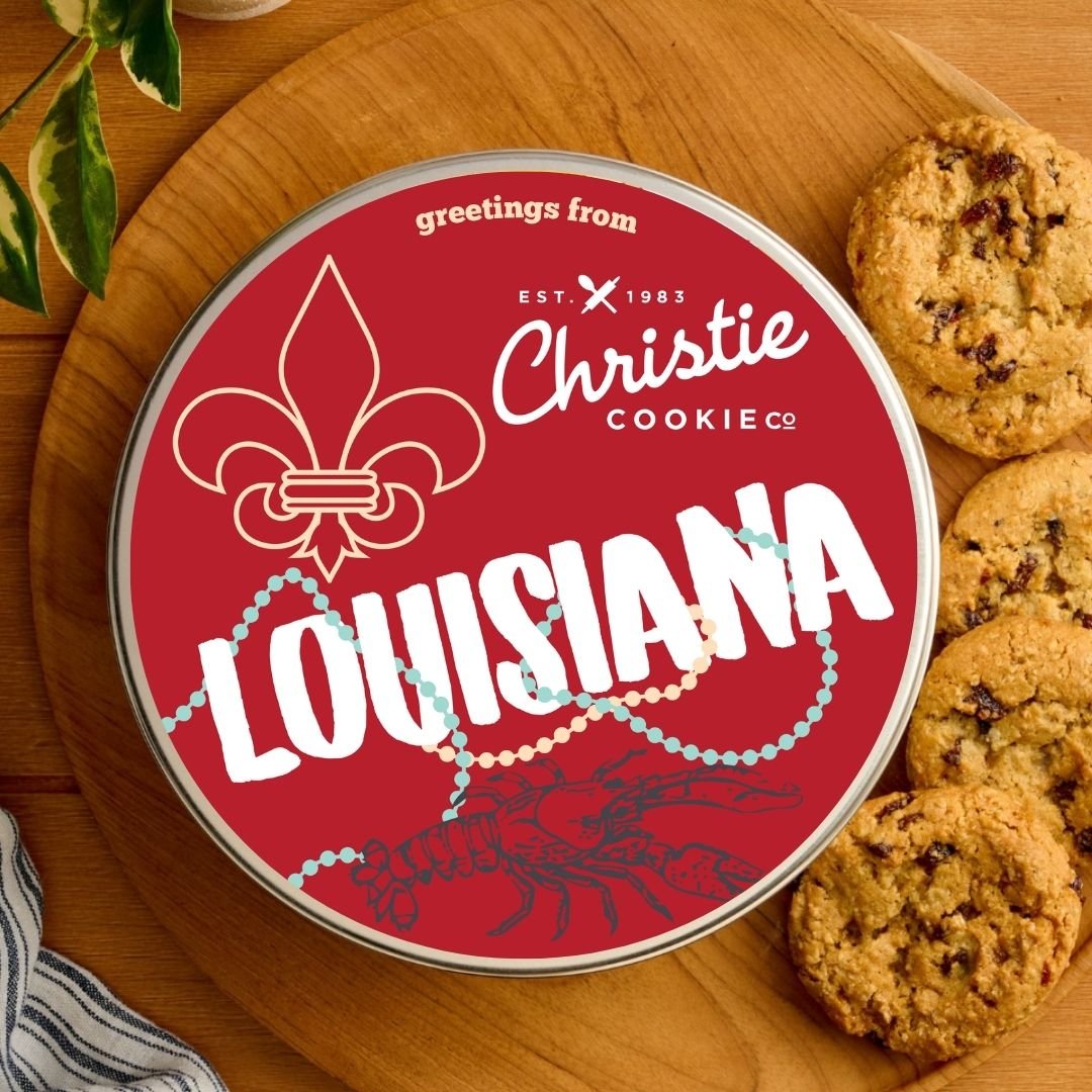 Louisiana gourmet cookie gift tin