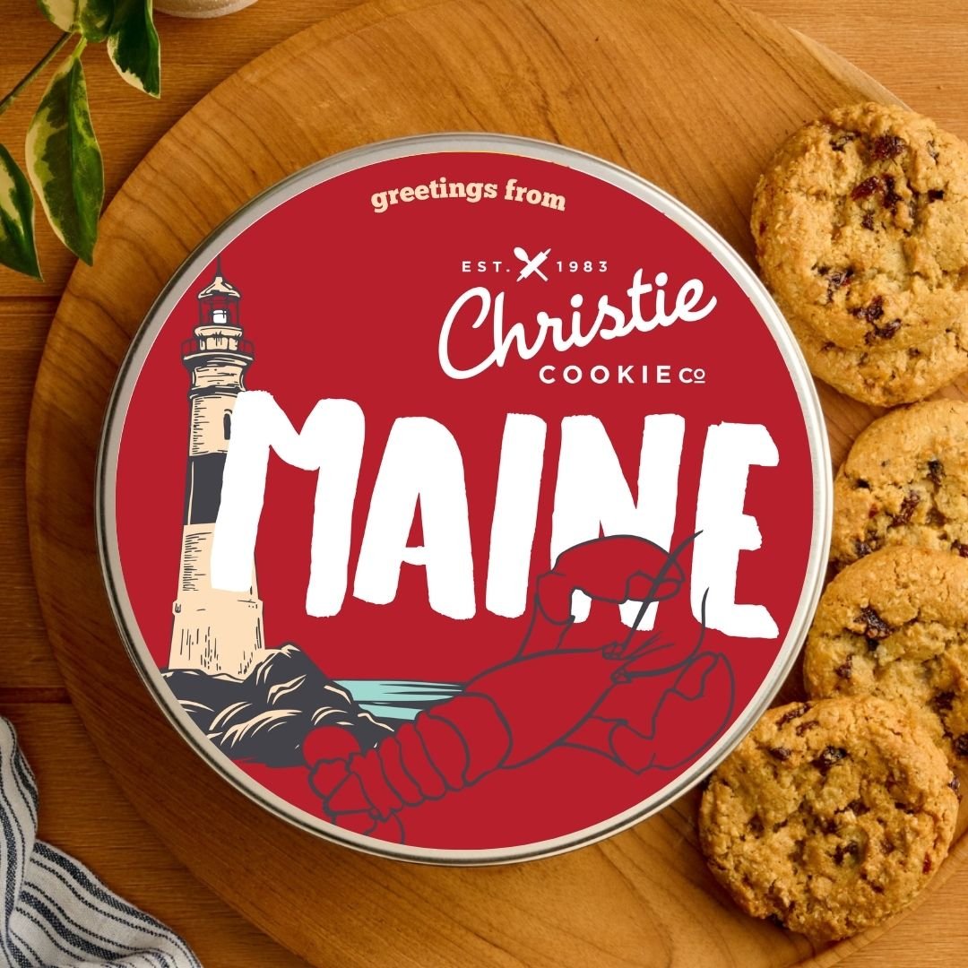 Maine gourmet cookie gift tin